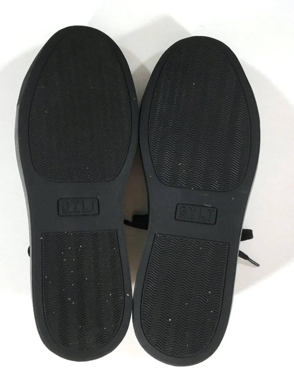BYLT Premium Basics Lux Low Sneakers Mens Size 8.5 Black Leather